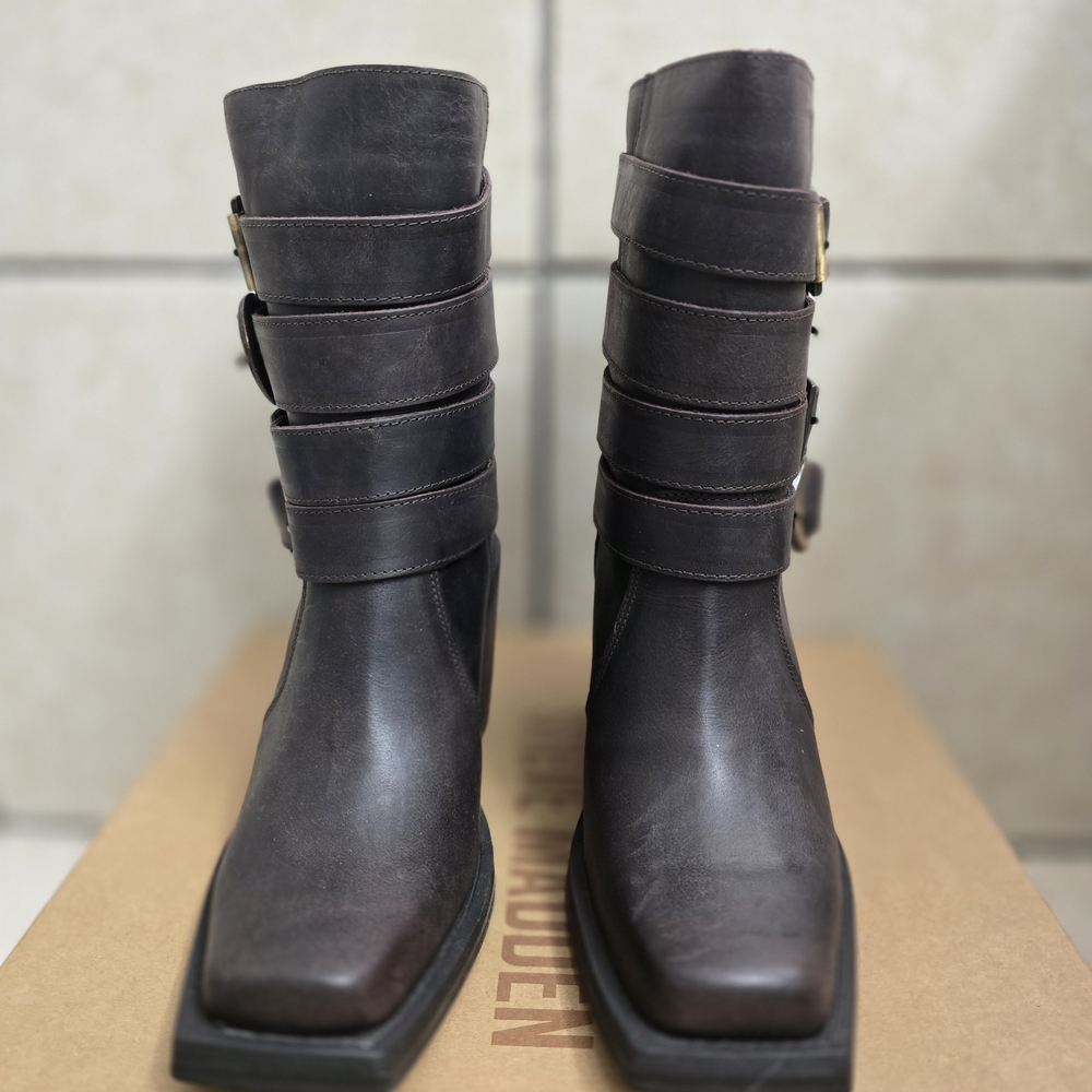 Steve Madden Women's Black Leather Boots
